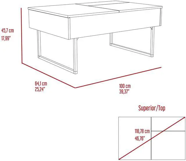 Alt view image 6 of 7 - Westover Rectangle Lift Top  Coffee Table Carbon Espresso and Onyx