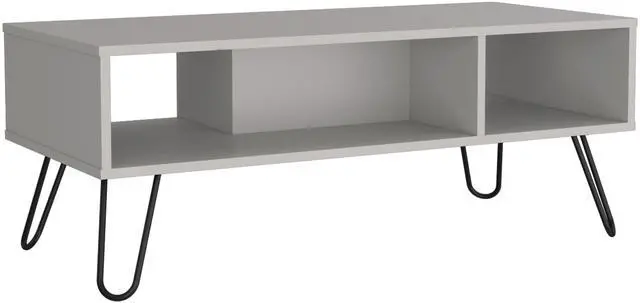 Alt view image 2 of 7 - Vassel Coffee Table, Hairpin Legs, Two Shelves