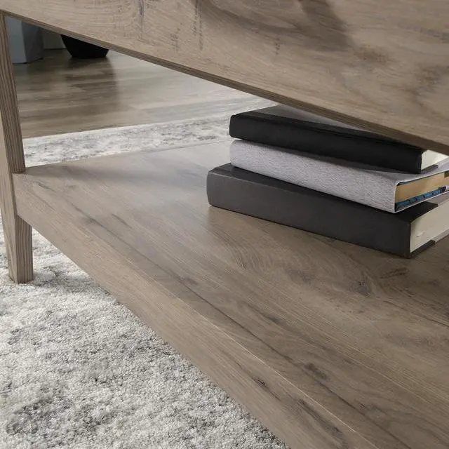 Alt view image 3 of 7 - Lift-Top Coffee Table, Brown finish