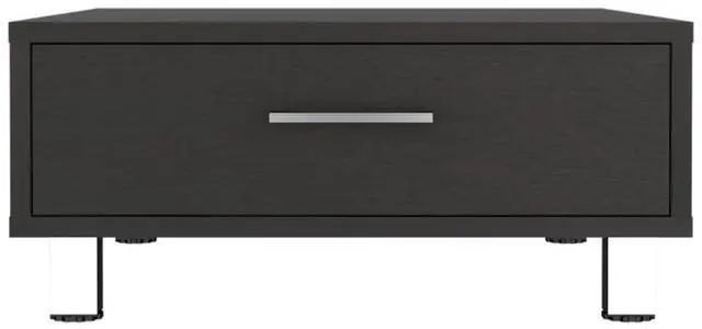 Alt view image 3 of 5 - Beijing Coffee Table, One Drawer, Four Legs  -Black