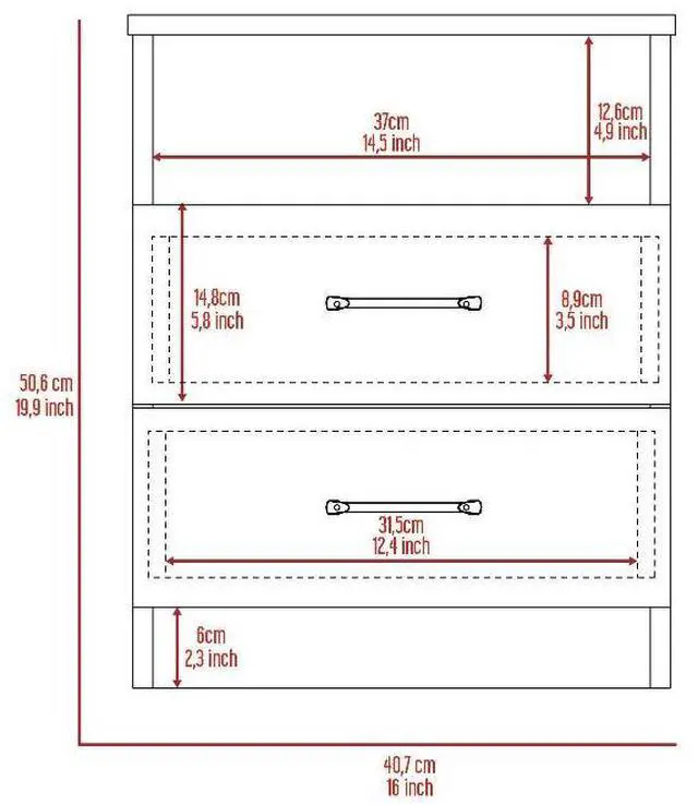 Alt view image 5 of 5 - Beijing Coffee Table, One Drawer, Four Legs  -Black