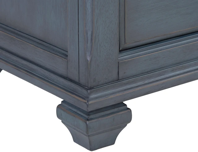 Alt view image 7 of 7 - 40 inch Lift-Top Coffee Table, No Assembly Required, Corduroy Blue Finish