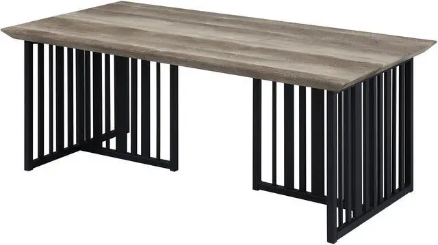 Main image of Zudora Antique Oak & Black Finish Coffee Table