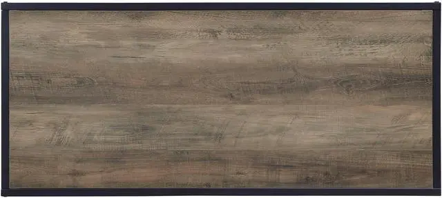 Alt view image 6 of 7 - Idella Rustic Oak & Black Finish Coffee Table