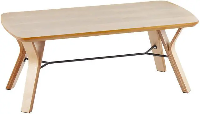 Main image of Folia Mid-Century Modern Coffee Table in Natural Wood by LumiSource