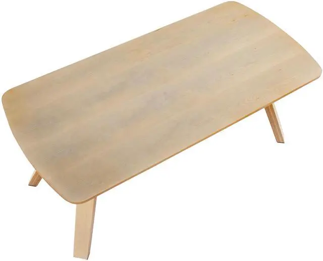 Alt view image 5 of 5 - Folia Mid-Century Modern Coffee Table in Natural Wood by LumiSource