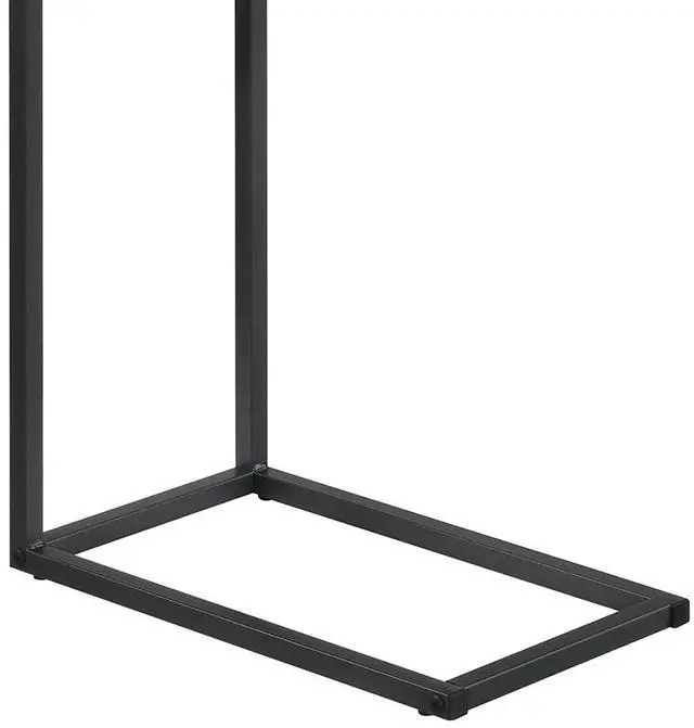Alt view image 3 of 5 - Grey and Gunmetal C-Table with USB Charging Port