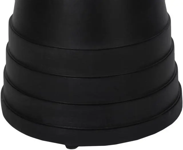 Alt view image 5 of 6 - Classic 16 in. Solid Wood Round Side/End Table, Living Room Sofa Side Table, Home Decor Furniture, Black