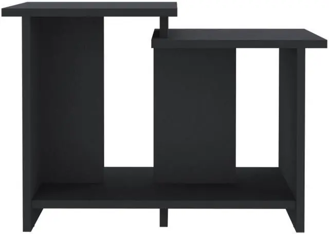 Alt view image 5 of 7 - Weman 23.6" W  Coffee Table with Open Shelf Living Room, Home Office Storage Black