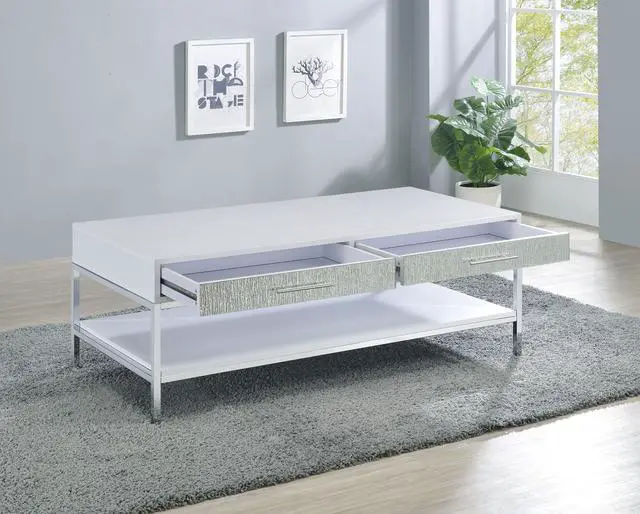 Alt view image 4 of 6 - Mirage - Coffee Table - White