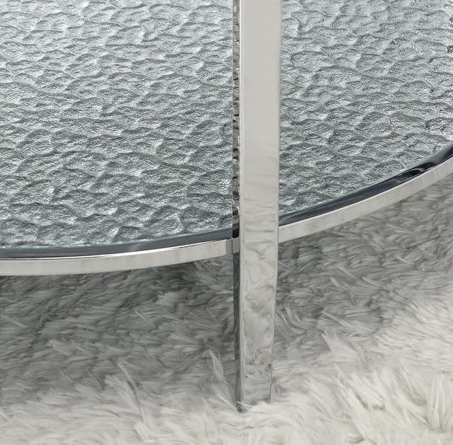 Alt view image 6 of 7 - Frostine - Round Coffee Table - Silver