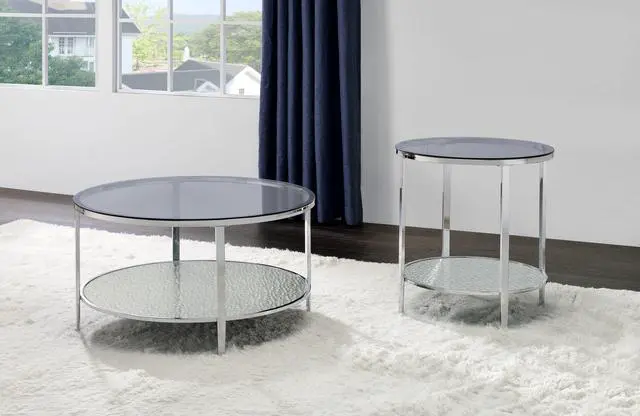 Alt view image 7 of 7 - Frostine - Round Coffee Table - Silver