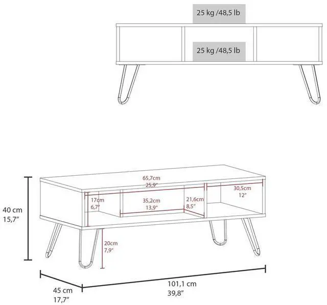 Alt view image 6 of 7 - Coffee Table Marydel, Living Room, Smoke