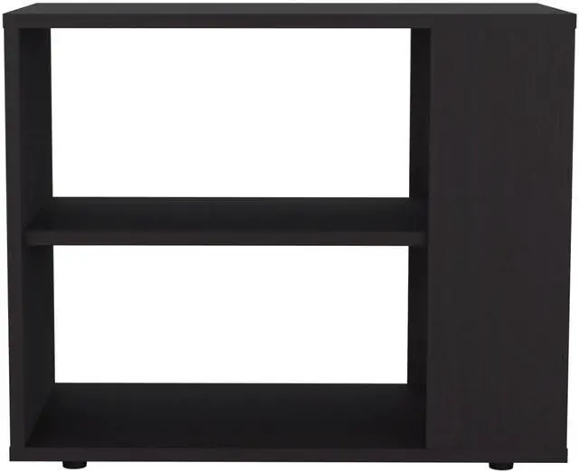 Alt view image 5 of 7 - Garden 19,7" High Side Table , End Table, Sofa Table with Two Shelves Black