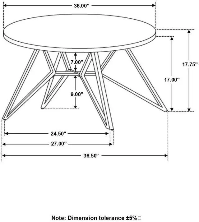 Alt view image 6 of 7 - Travis Cement and Gunmetal Round Top Coffee Table