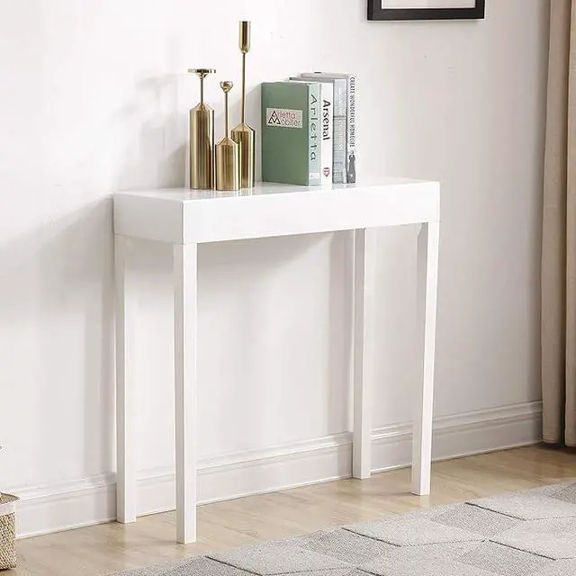 Alt view image 2 of 6 - Modern Amy Console Table, Sofa Table, White