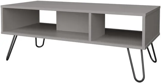 Alt view image 2 of 7 - Bagdad Coffe table in Melamine, Hairpin Legs, Smoke