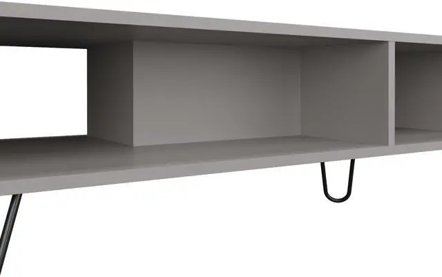 Alt view image 6 of 7 - Bagdad Coffe table in Melamine, Hairpin Legs, Smoke