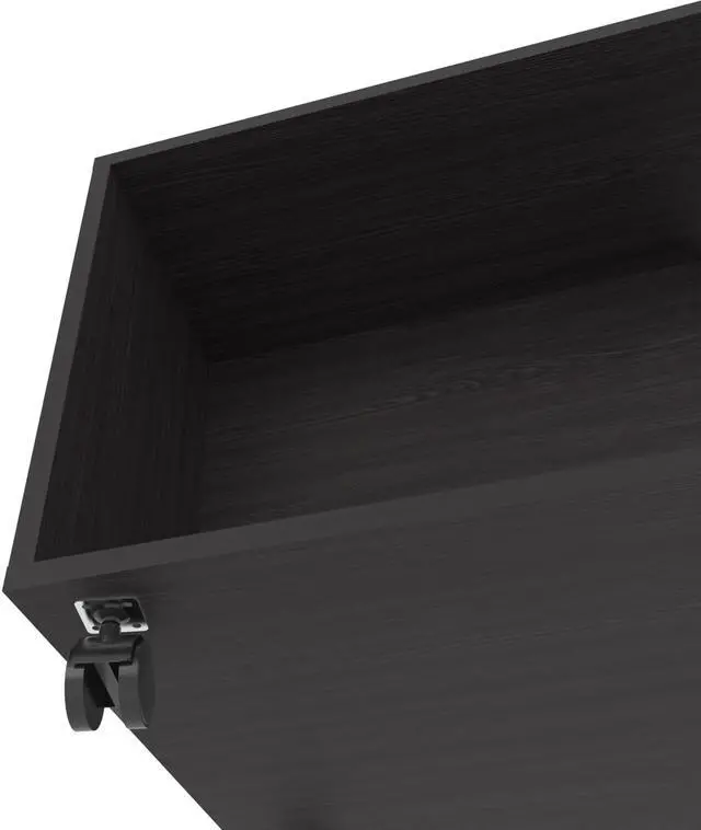 Alt view image 7 of 7 - Gu Oidak Coffee Table with Open Storage and Caster Wheels, Wengue