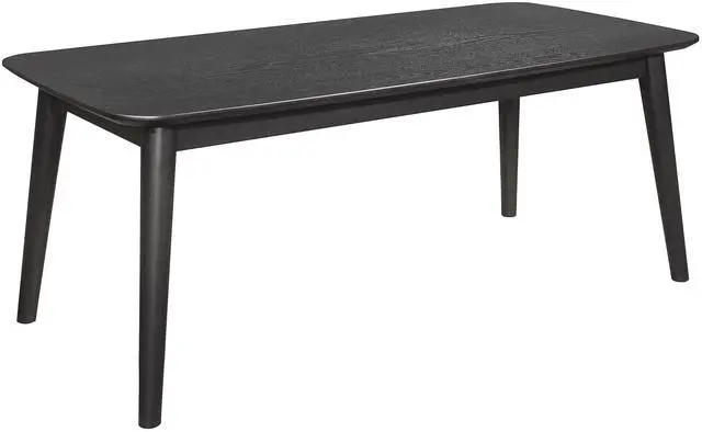 Alt view image 3 of 7 - Bivens Black 3-piece Rectangular Coffee Table Set