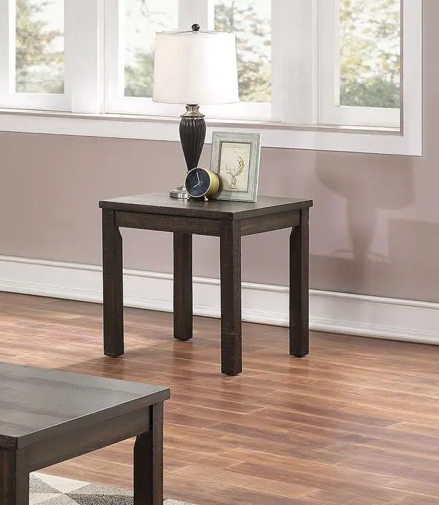 Alt view image 4 of 7 - Espresso Color 3pc Coffee Tables Set Classic 1x Coffee Table and 2x End Tables Living Room Furniture