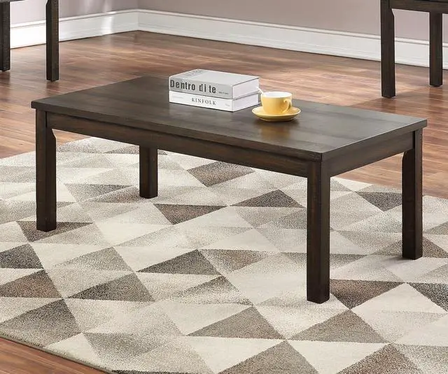 Alt view image 6 of 7 - Espresso Color 3pc Coffee Tables Set Classic 1x Coffee Table and 2x End Tables Living Room Furniture