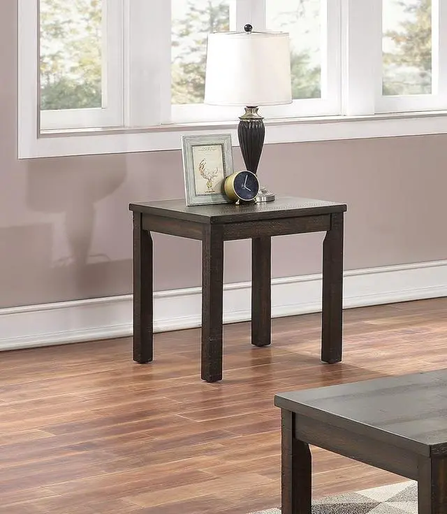 Alt view image 7 of 7 - Espresso Color 3pc Coffee Tables Set Classic 1x Coffee Table and 2x End Tables Living Room Furniture