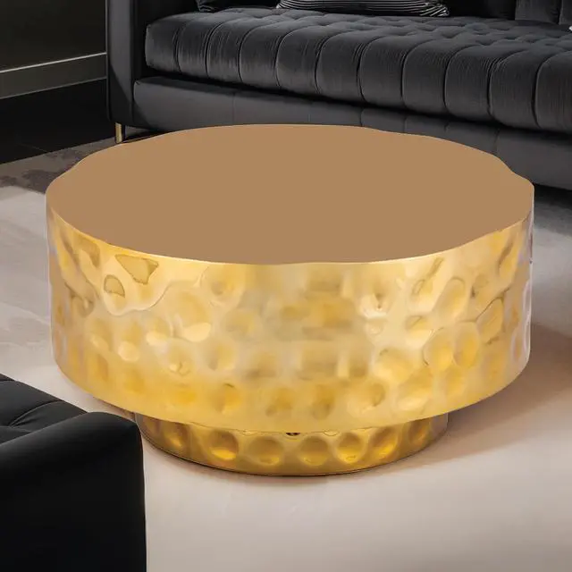 Main image of CT-90-25-30 Modern Style Coffee Table made with Metal in Gold