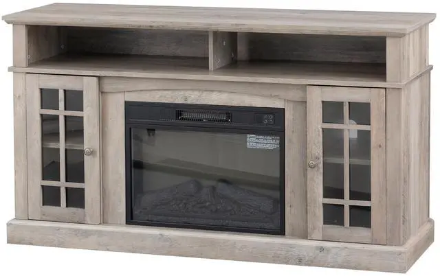 Alt view image 6 of 7 - TVstand,media console,storage cabinet,entertainment center,with electronicfireplace,Install theLEDBluetooth band,using the latest infrared heating technology,electronic flame beautiful,safe color:Gray