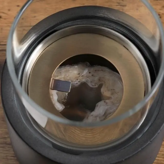 Alt view image 5 of 7 - Tabletop Fireplace, Mini Concrete Ethanol Fire Bowl with Lid, Burns up with Liquid Alcohol and Solid Tablet Alcohol, Dark Grey