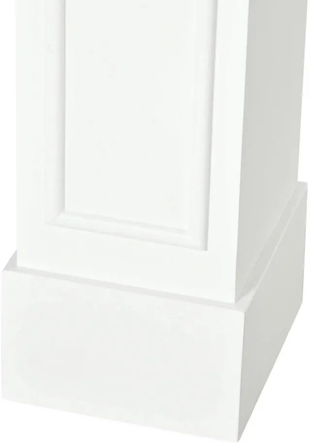 Alt view image 3 of 7 - HOMCOM Modern Fireplace Mantel, Surround Mantels for Fireplace with Decorative Pattern Interior Width 29" White