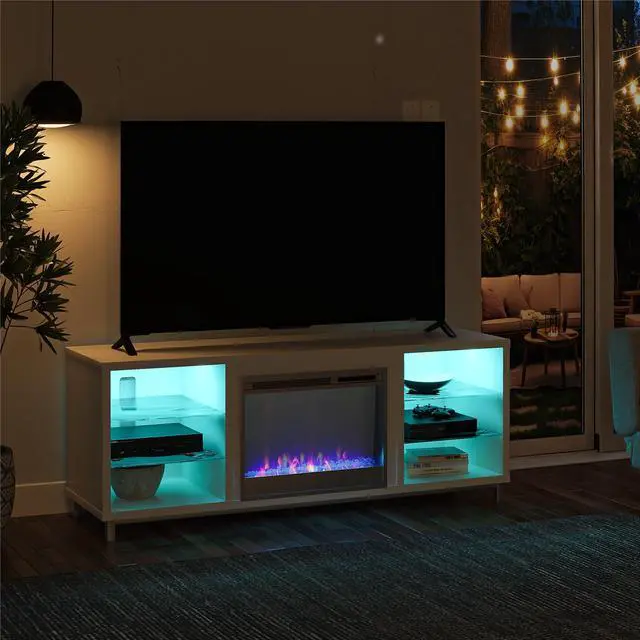 Alt view image 2 of 7 - Lumina Fireplace TV Stand for TVs up to 70"