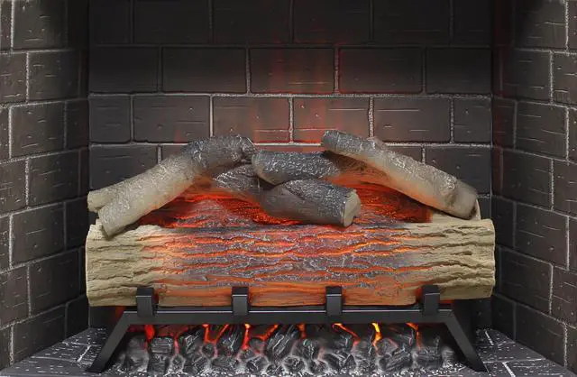 Alt view image 7 of 7 - 28 inch Infrared Electric Fireplace Insert, Touch Panel Home Decor Heater, Smokeless Firebox With fixed Trim Kit.With Crackling Sound