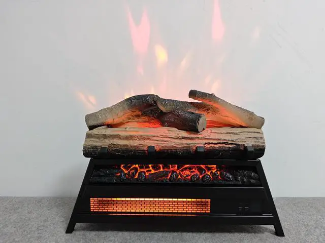 Alt view image 2 of 7 - 23 inch Electric Fireplace  3D Log set insert, Infrared Fireplace Heater for Indoor