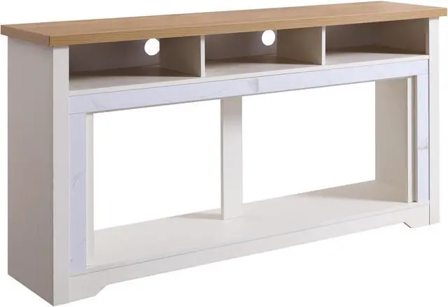 Alt view image 6 of 6 - 60 inch Fireplace TV Stand for TVs up to 70",with 50"smart Electric Fireplace,white