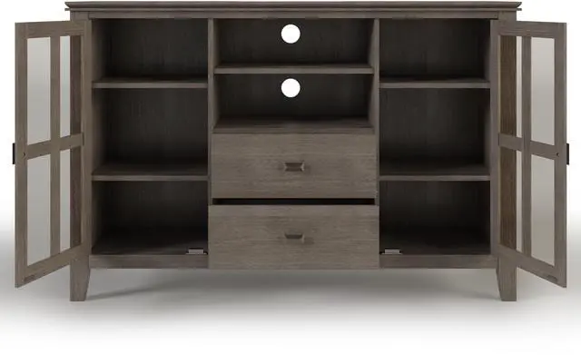 Alt view image 4 of 5 - Artisan - Tall TV Media Stand - Farmhouse Grey