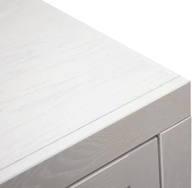 Alt view image 5 of 6 - Heritage 94 inch Fireplace TV Stand, for TVs up to 100 inches, White Finish