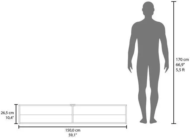 Alt view image 3 of 7 - Fallston Tv Stand , Living Room, Black