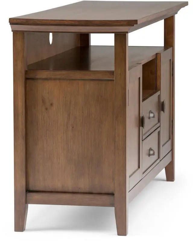 Alt view image 5 of 7 - Redmond - Tall TV Media Stand - Rustic Natural Aged Brown