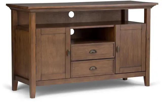 Main image of Redmond - Tall TV Media Stand - Rustic Natural Aged Brown