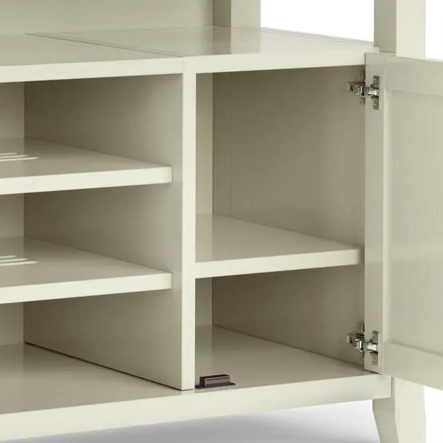 Alt view image 4 of 7 - Amherst 54 inch Solid Wood TV Media Stand in Antique White