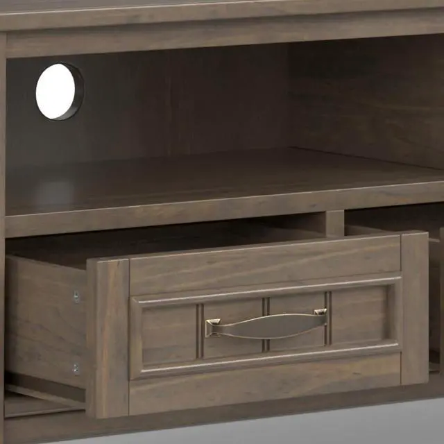Alt view image 5 of 7 - Lev - Low TV Stand - Smoky Brown