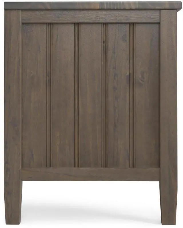 Alt view image 3 of 7 - Lev - Low TV Stand - Smoky Brown