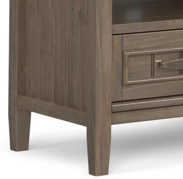 Alt view image 7 of 7 - Lev - Low TV Stand - Smoky Brown