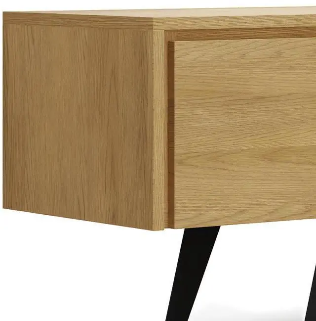 Alt view image 2 of 7 - Lowry - 72" TV Media Stand - Oak