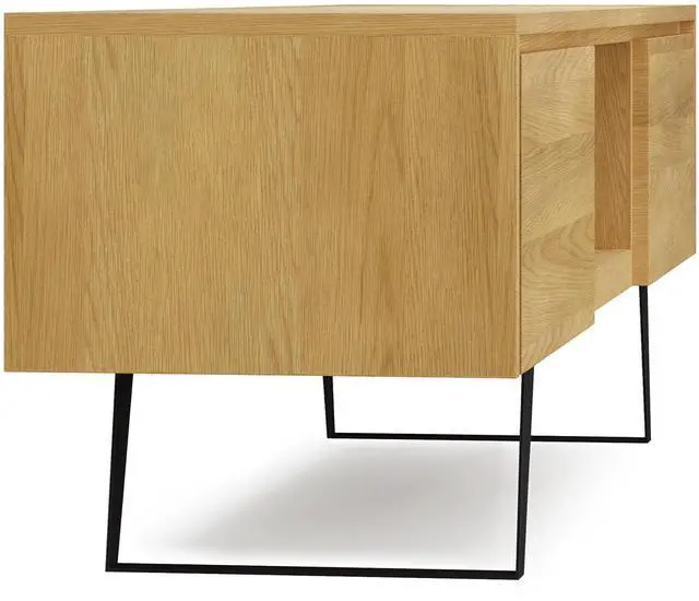 Alt view image 3 of 7 - Lowry - 72" TV Media Stand - Oak