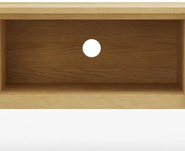 Alt view image 7 of 7 - Lowry - 72" TV Media Stand - Oak