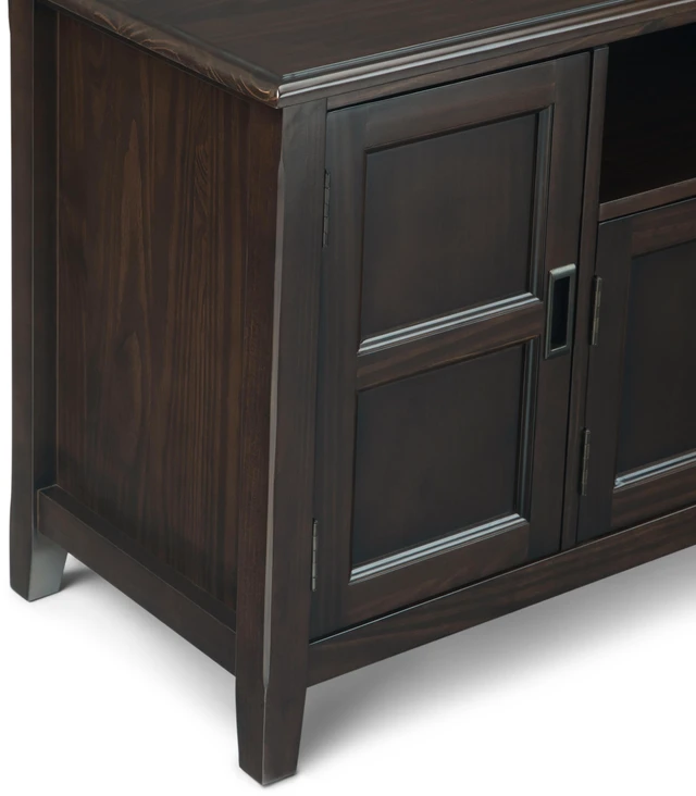 Alt view image 4 of 6 - Burlington - 72" TV Media Stand - Mahogany Brown