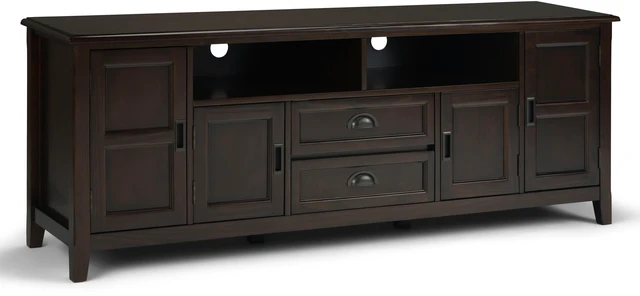 Main image of Burlington - 72" TV Media Stand - Mahogany Brown