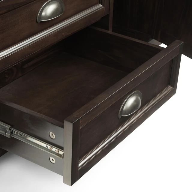 Alt view image 2 of 6 - Burlington - 72" TV Media Stand - Mahogany Brown